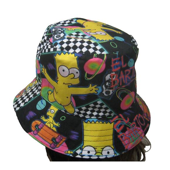 el barto Bucket Hat the simpsons bart simpson 80s 90s retro adult one size - Picture 4 of 6